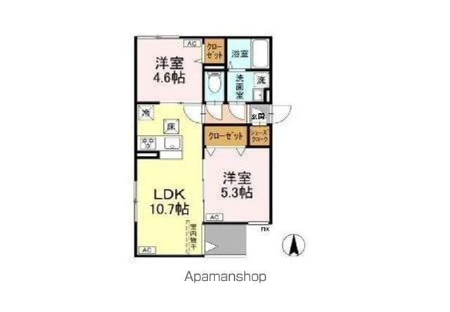 【レクシア千住緑町の間取り】