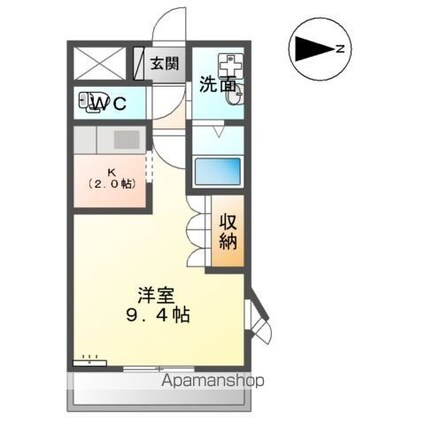 ブランティール[1K/30m2]の間取図