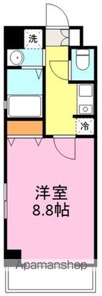 トヮ　グリシーヌ[1K/27.2m2]の間取図