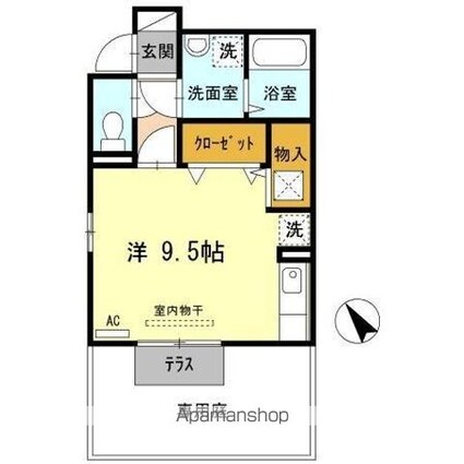 セジュール　ウィットーＳ[1R/35.54m2]の間取図