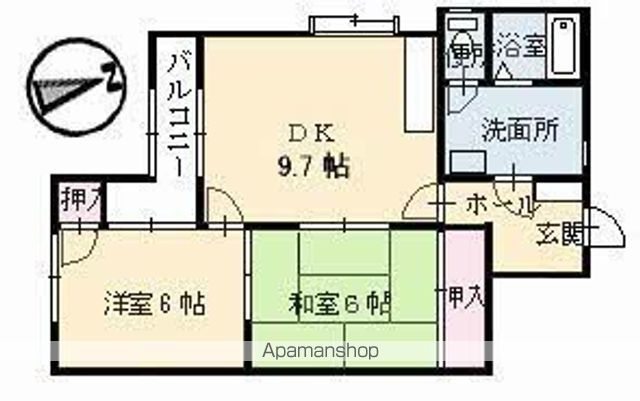 メゾン江波東の間取り写真