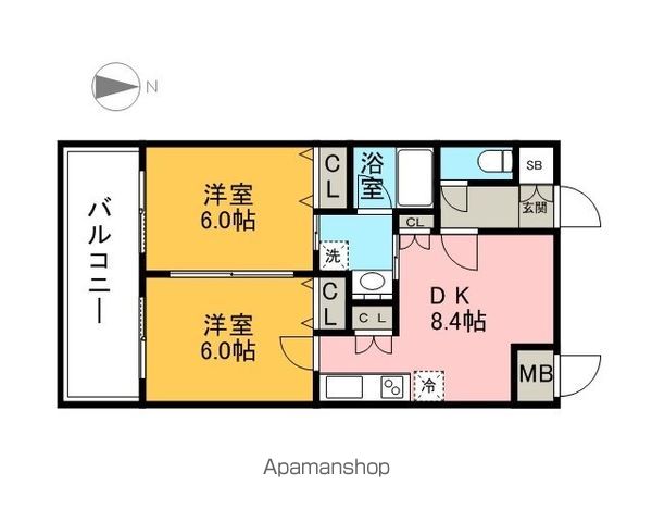 コンダクト福岡東の間取り写真