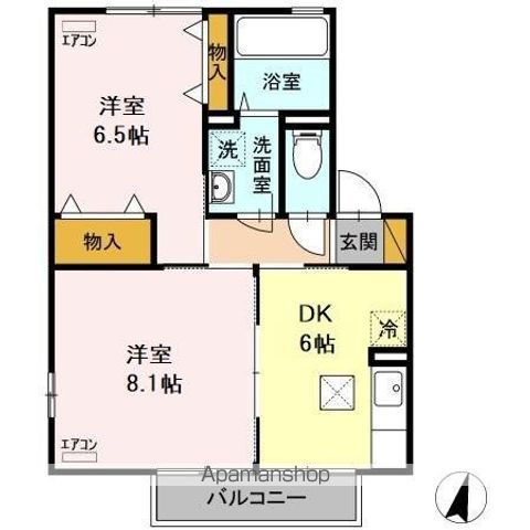 コーポガーベラ Bの間取り写真