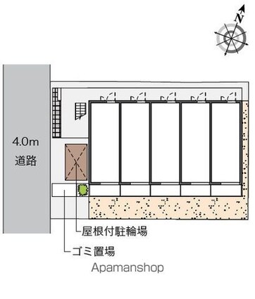 レオパレス向日葵[1K/19.87m2]の配置図