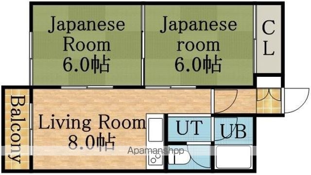 南郷丘ハイツの間取り写真
