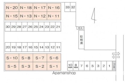 フィラント長尾Ｎ[2DK/45.53m2]の配置図