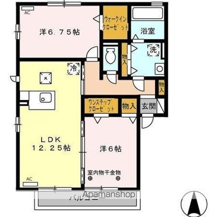 Ｇｅｏｒｇｉａｎ　Ｈｏｕｓｅ[2LDK/62.1m2]の間取図
