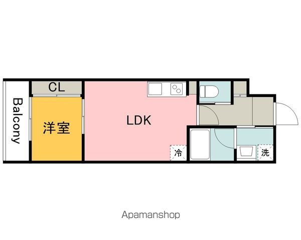 YELLSTAGE長束WESTの間取り写真