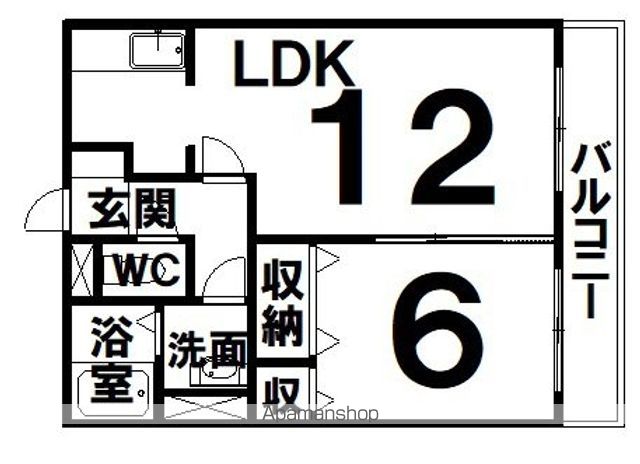 グランコンフォート愛国東の間取り写真