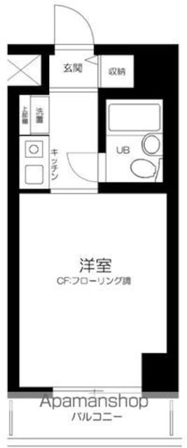 スカイコートエクセレント荻窪（エクセレント荻窪・平井ビル）[1K/16.8m2]の間取図