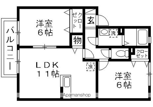 【グレイスコートの間取り】