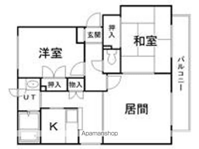 パークハイツAの間取り写真