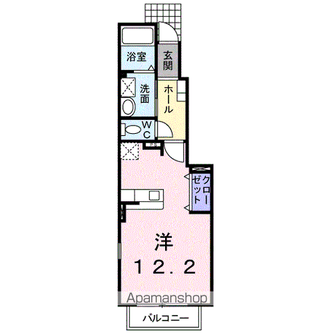 【和歌山市毛見のアパートの間取り】