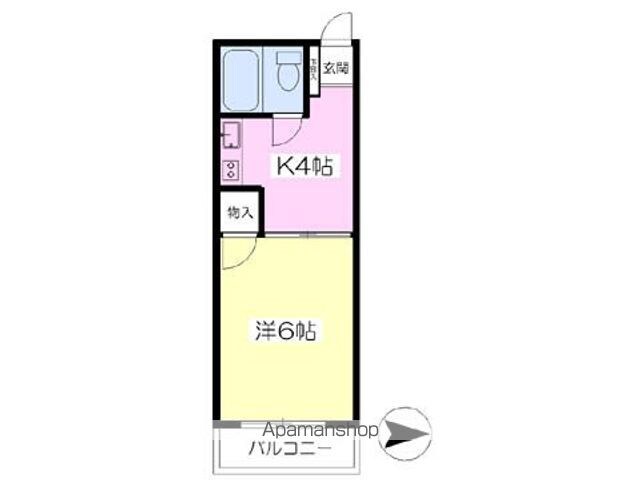 コーポ本田[1K/19.17m2]の間取図