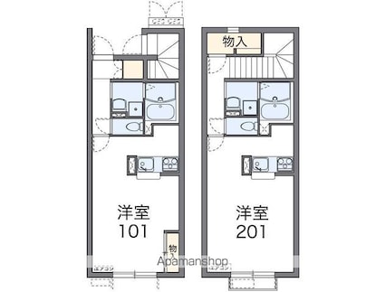 レオネクストオブリガータ[1K/34.88m2]の間取図
