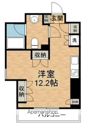 朝日メトロステージ西巣鴨（９１５）[1R/33.81m2]の間取図