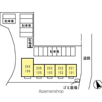 ジュネス・鳥栖[1LDK/40.95m2]の配置図