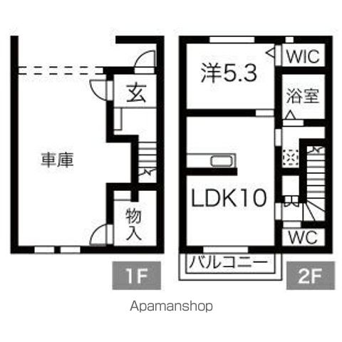 【ＧＡＲＡＧＥ　ＥＵＰＨＯＲＩＡ（ガレージユーフォリア）の間取り】