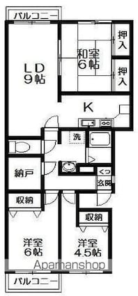 レジデンス森田[3LDK/74.75m2]の間取図