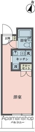 ＤｅＬＣＣＳ鷺ノ宮[1R/23.24m2]の間取図