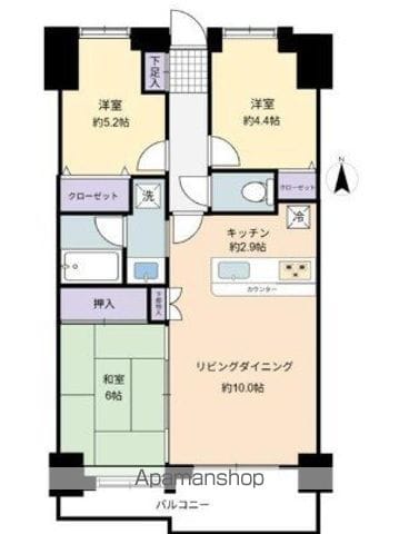 リーベスト本厚木の間取り写真