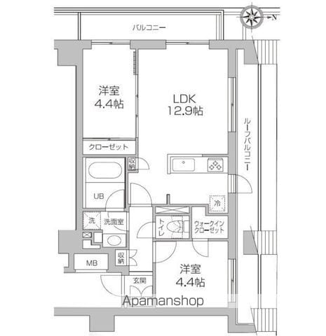 レジディア高円寺の間取り写真
