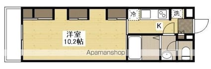 ディアコート御幸[1K/31.88m2]の間取図