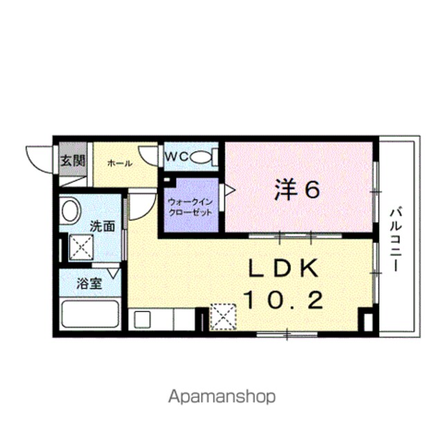 仮）本町５丁目アパート[1LDK/40.99m2]の間取図