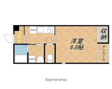 レジーナ[1K/26m2]の間取図