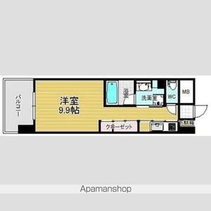 エスペランサ上前津[1R/29.93m2]の間取図