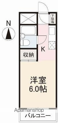 コーポ川添[1R/19.8m2]の間取図