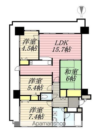 【コスモ西公園の間取り】