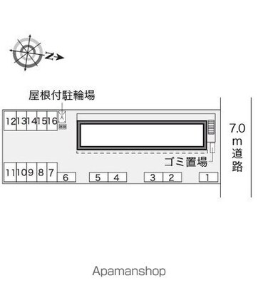 レオパレスハロー　ハッシー[1K/23.18m2]の配置図