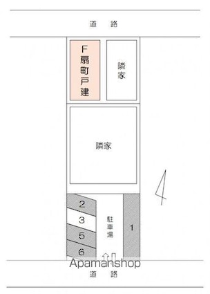 Ｆ扇町戸建[3LDK/79.3m2]の配置図