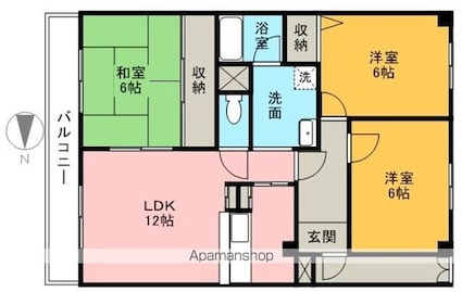 ラ・ルミエール[3LDK/73.32m2]の間取図