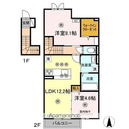 ナイス　二番館[2LDK/62.38m2]の間取図