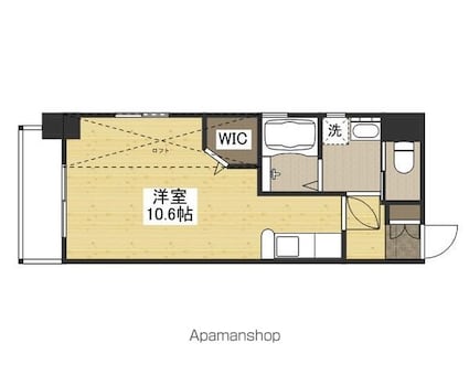 ｋａｔａｙａｍａＢＬＤＧ２０[1R/28.3m2]の間取図