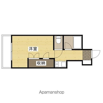 サンピア白樺[1R/21.02m2]の間取図