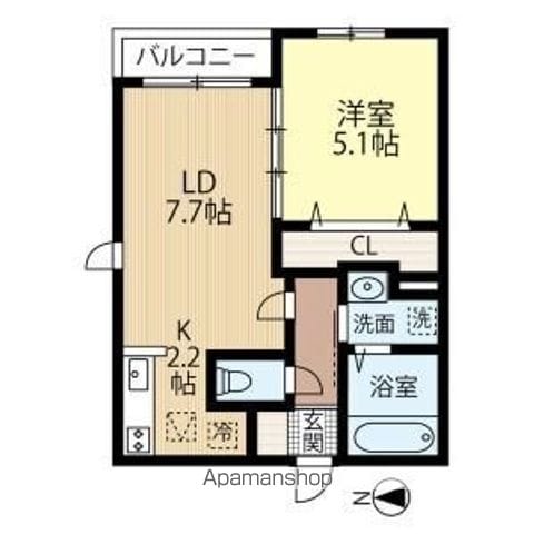 ATLANTIS HASSAMUの間取り写真