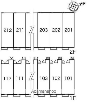 レオパレス若宮[1K/28.02m2]の共用部