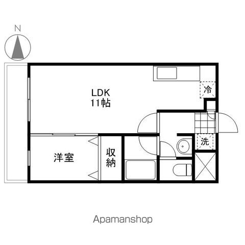 フォンティーヌ弓之町の間取り写真