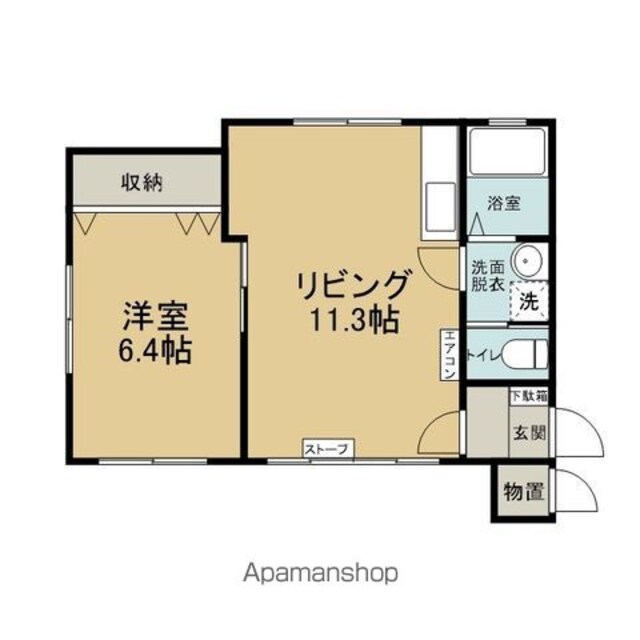 Ｂｅｌｌｅ　Ｍａｉｓｏｎ　スマイル[1LDK/38.91m2]の間取図