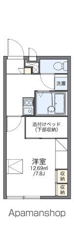 レオパレスＫ南片江の間取り