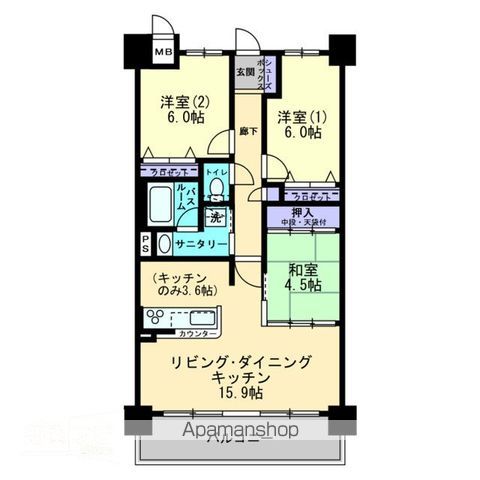 アルファスマート高柳の間取り写真