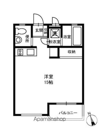 メゾンアンドー[1R/36m2]の間取図