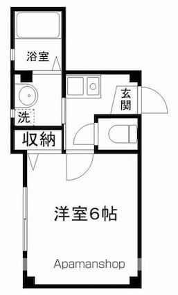 メゾンフラワー荻窪[1K/18.5m2]の間取図