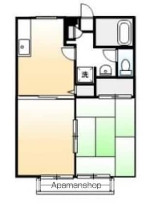 エーライン泉Ｂ[2DK/40.92m2]の間取図