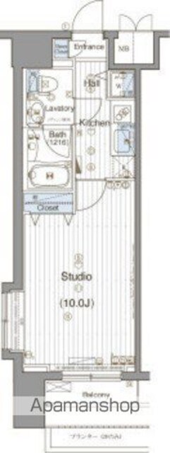 東京都千代田区神田多町２丁目[1K/30.45m2]の間取図