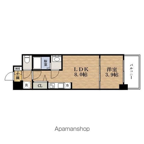 PRESSANCE堺筋本町エグゼブランの間取り写真