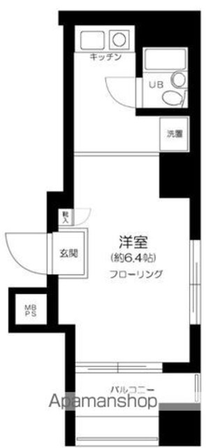 日神パレステージ南池袋[1R/17.32m2]の間取図
